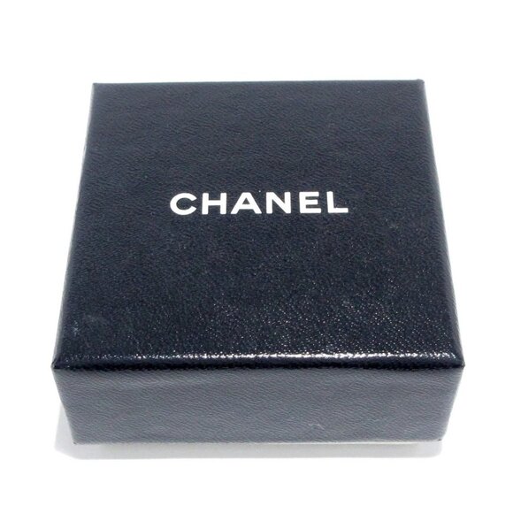 Auth CHANEL No. 5 - Clear Gold Plastic Hardware Clip On Earrings - Picture 5 of 12